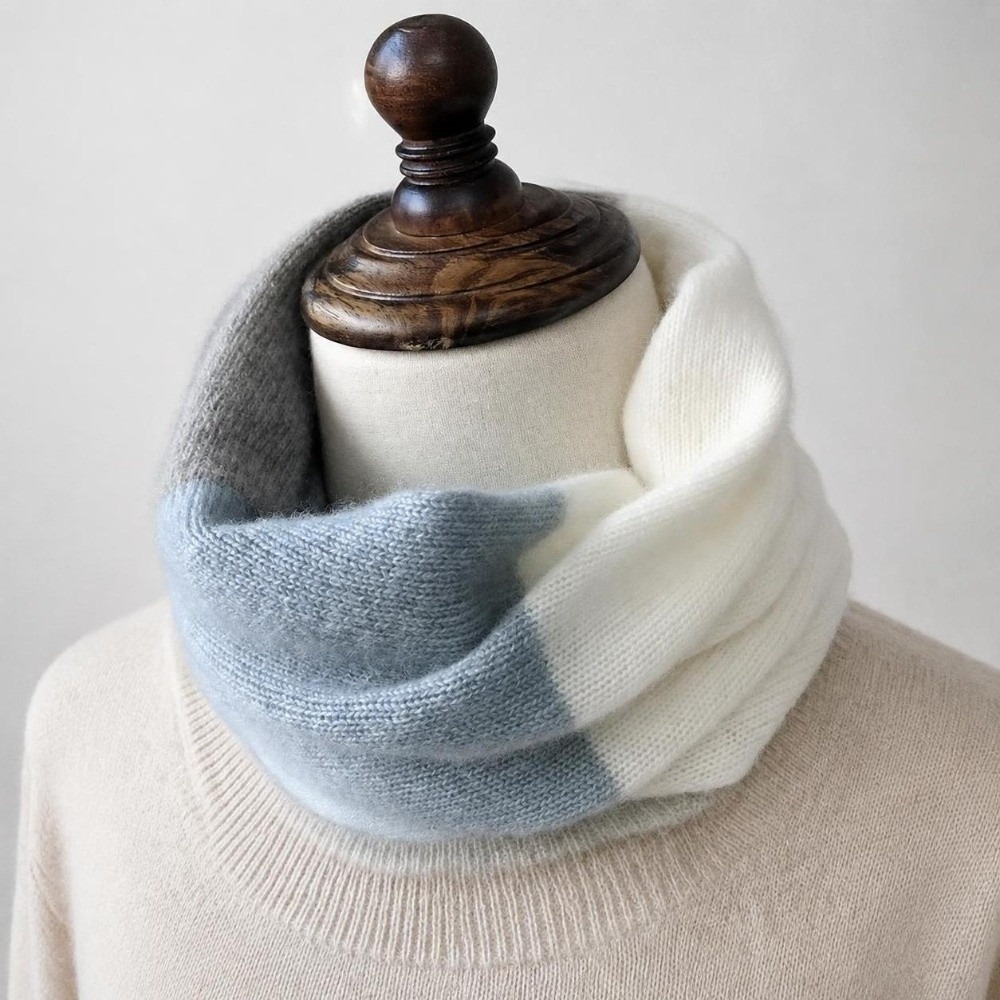 Soft Splicing Color Infinity S - đánh giá và giá Infinity Scarf Knit