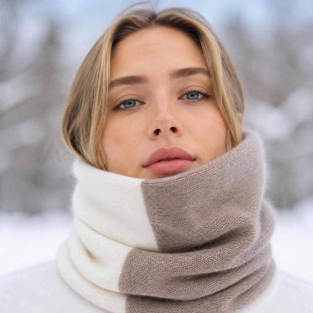 Soft Splicing Color Infinity S - đánh giá và giá Infinity Scarf Knit