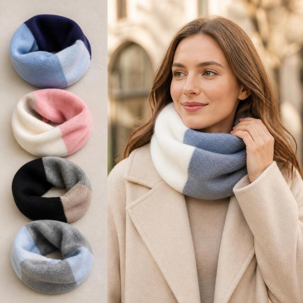 Soft Splicing Color Infinity S - đánh giá và giá Infinity Scarf Knit