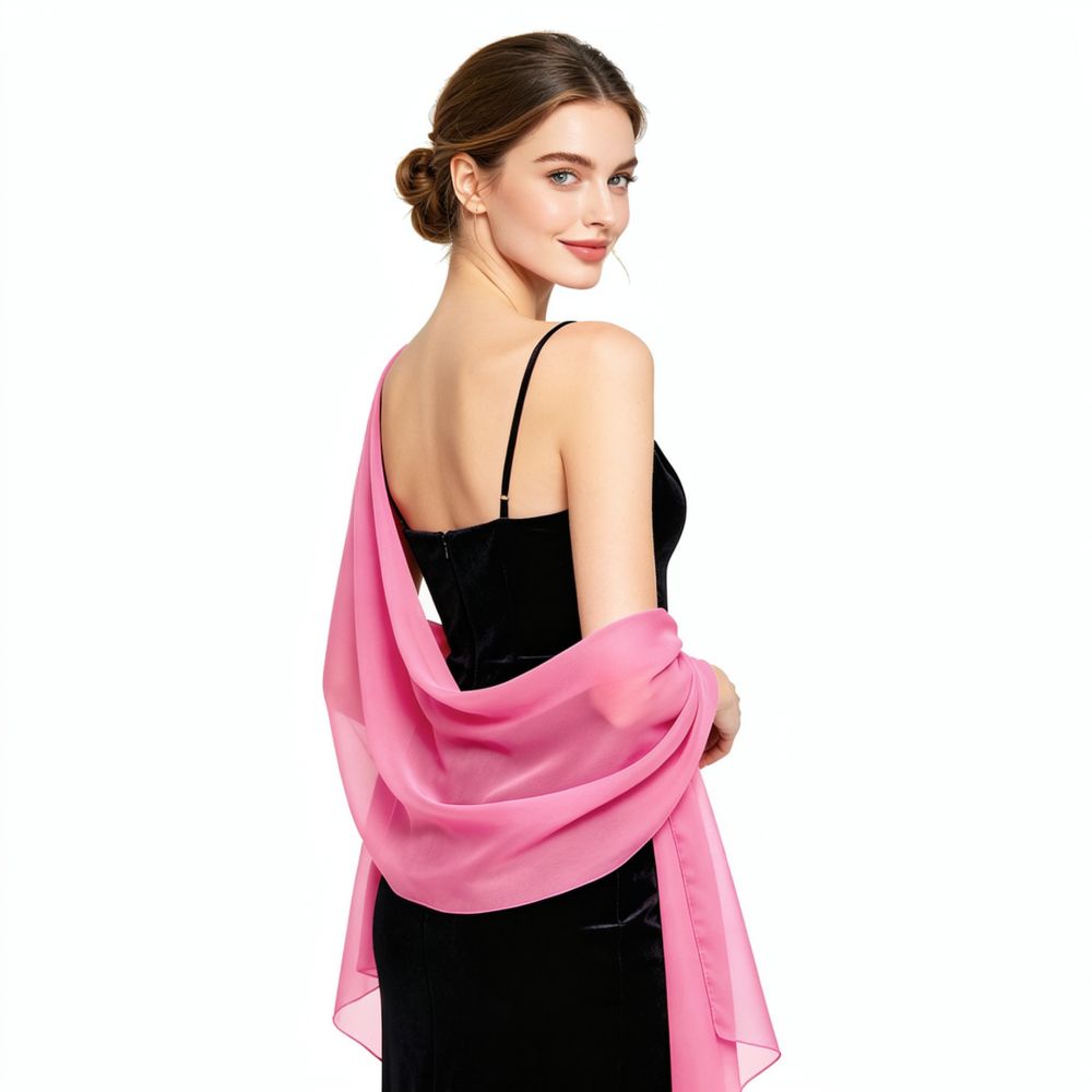 Elegant Chiffon Scarf Wrap For - đánh giá và giá Stole Wedding Shawl