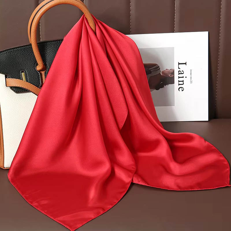 Luxury Solid Color Silk Square - đánh giá và giá Silk Neck Scarf