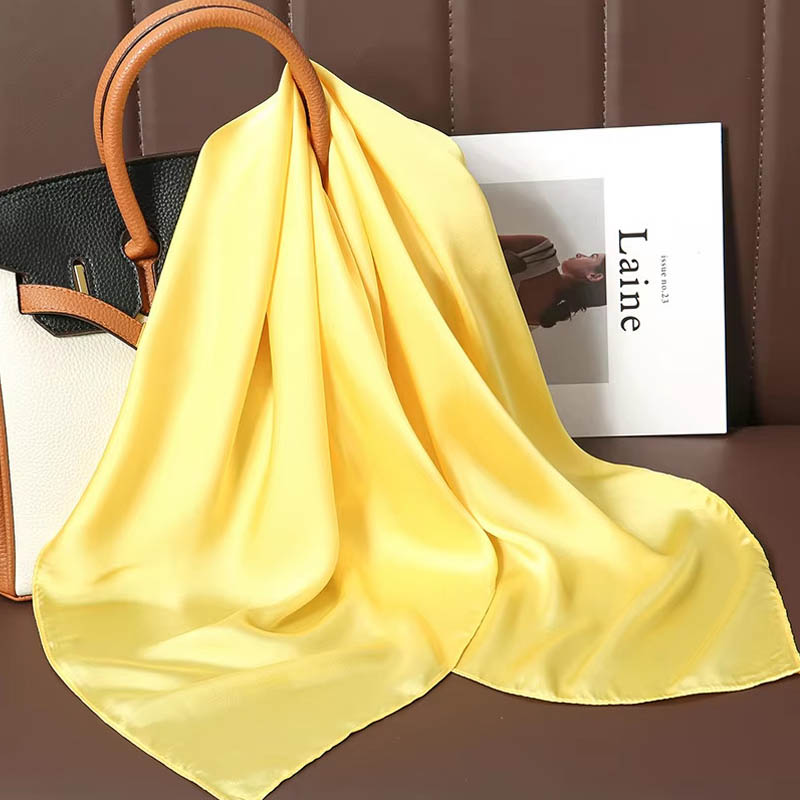Luxury Solid Color Silk Square - đánh giá và giá Silk Neck Scarf