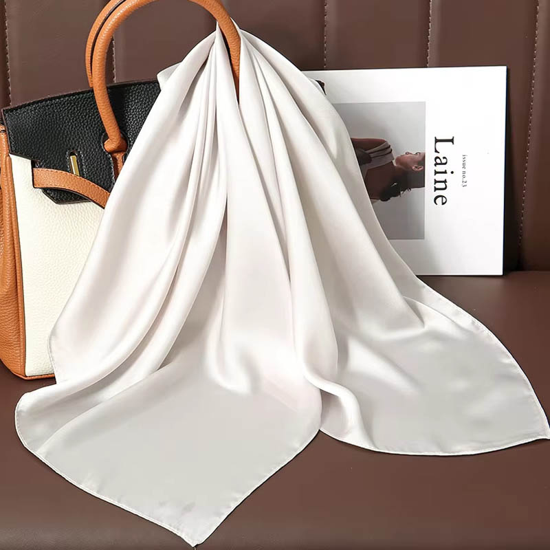 Luxury Solid Color Silk Square - đánh giá và giá Silk Neck Scarf