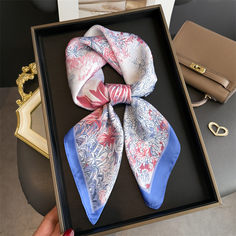 Luxury Design Print Scarf For  - đánh giá và giá Silk Neck Scarf