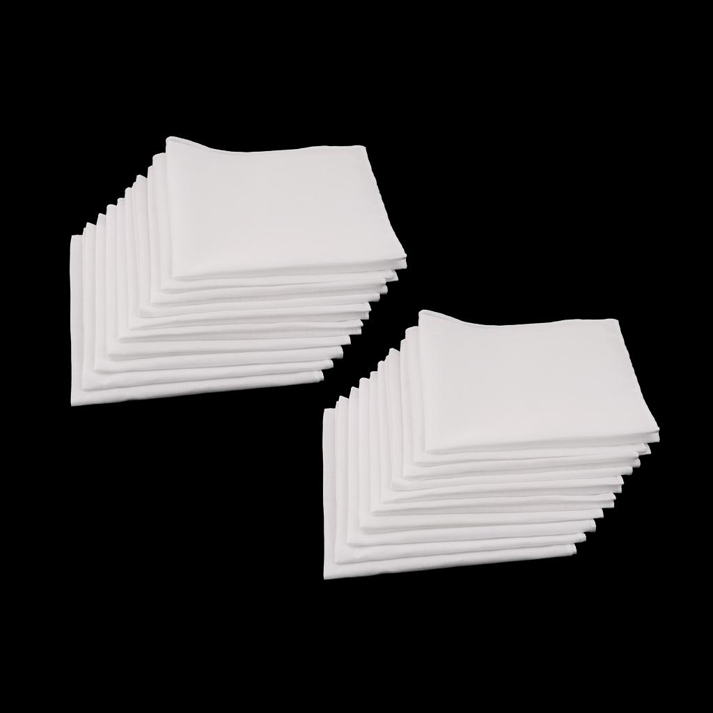White Cotton Handkerchiefs Set - đánh giá và giá Handkerchief Cotton Men