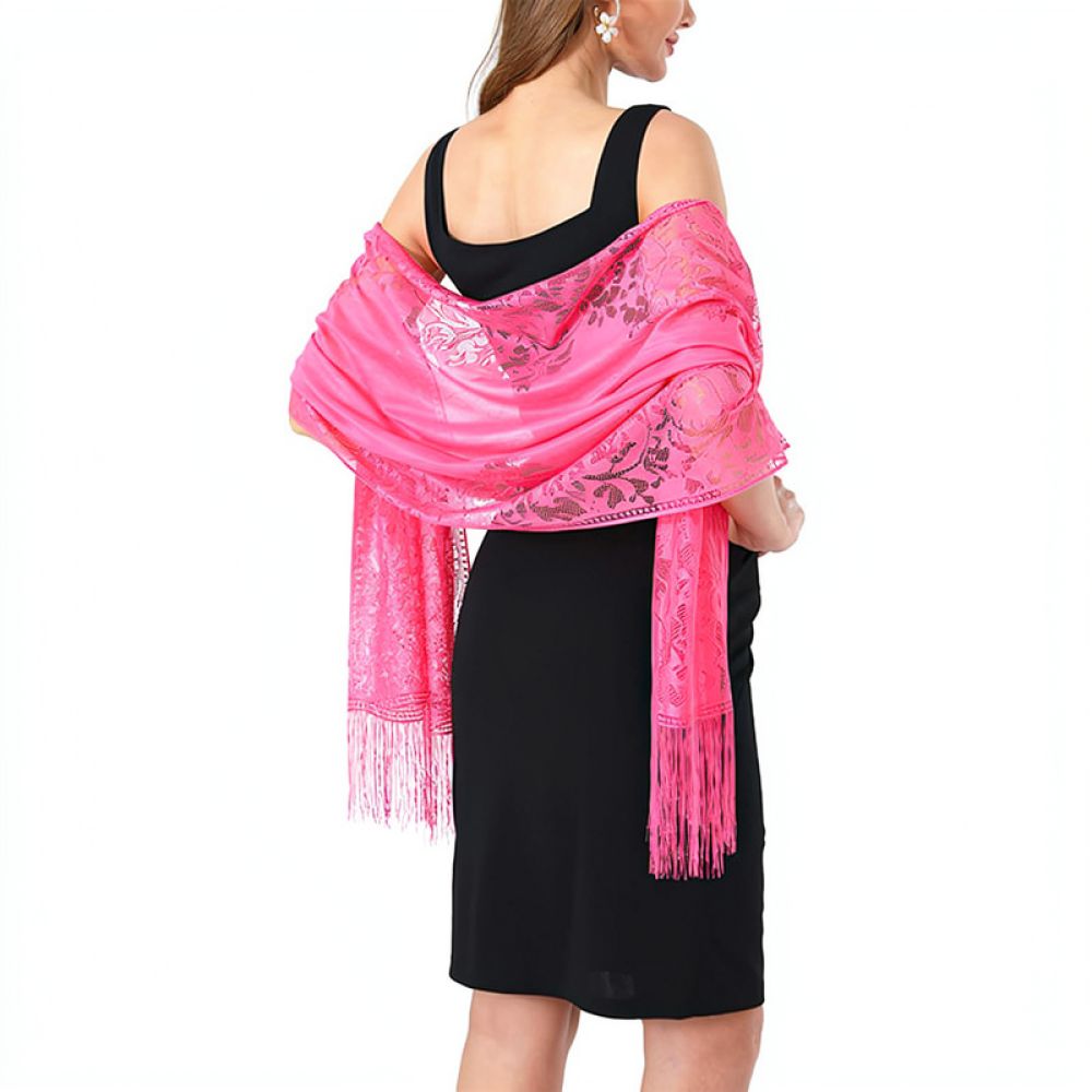 Fashion Floral Lace Shawl For  - đánh giá và giá Stole Wedding Shawl