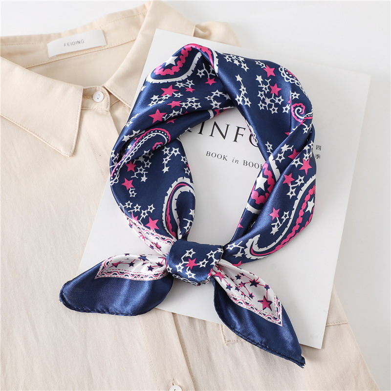 60cm Luxury Square Silk Scarf  - đánh giá và giá Silk Neck Scarf