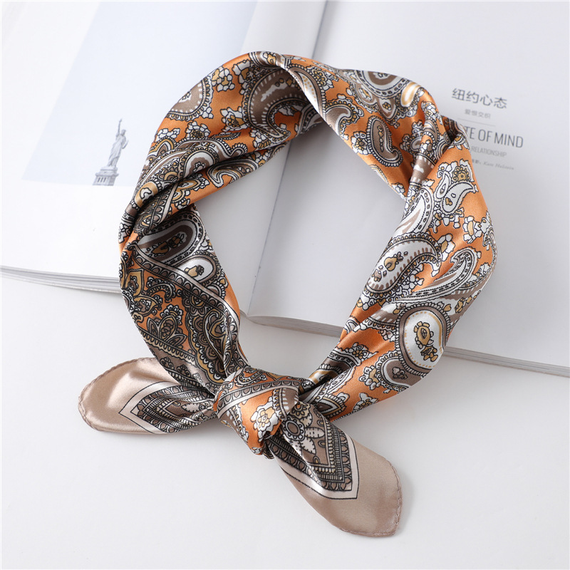 60cm Luxury Square Silk Scarf  - đánh giá và giá Silk Neck Scarf