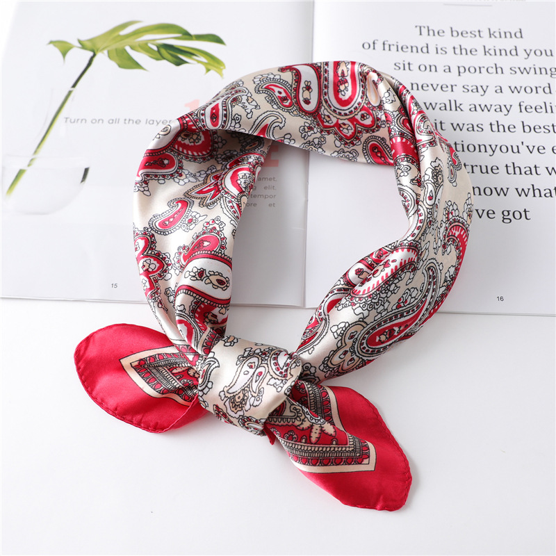 60cm Luxury Square Silk Scarf  - đánh giá và giá Silk Neck Scarf