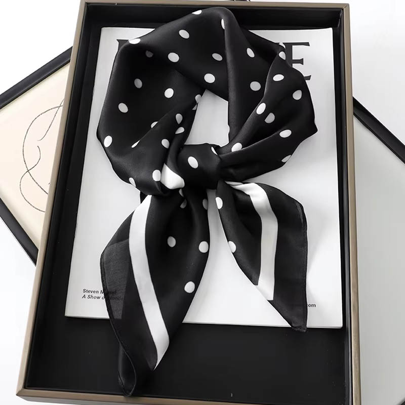 Luxury Lady Hair Dot Scarf Fem - đánh giá và giá Silk Neck Scarf