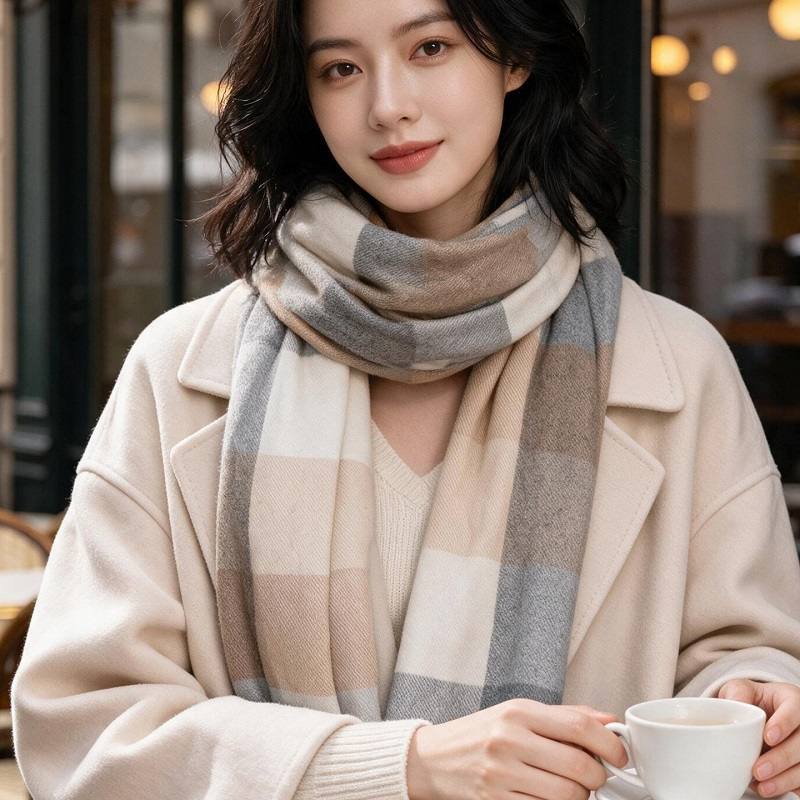 neck scarf thickened heathered - đánh giá và giá Infinity Scarf Knit